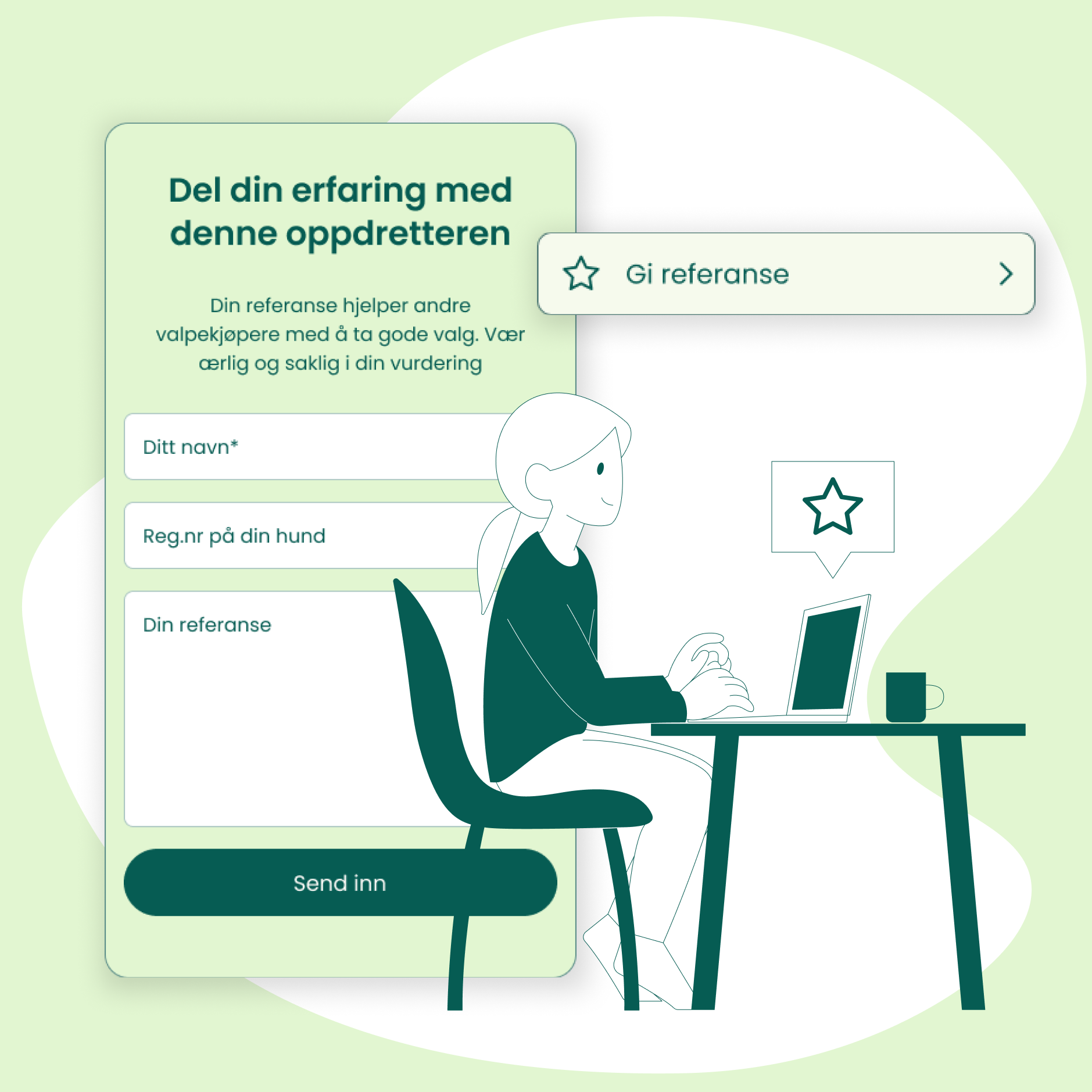 Få referanser på din kennelprofil